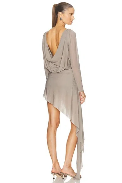 Maygel Coronel Lumbre Dress In Gray