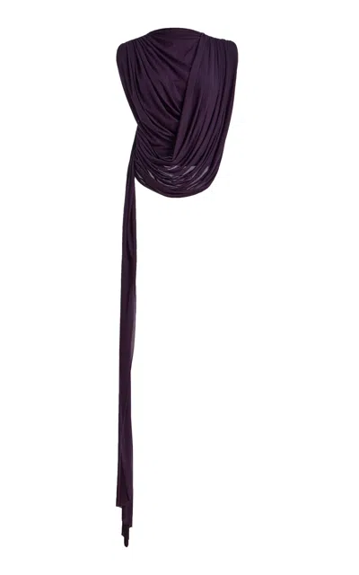 Maygel Coronel Luminaria Jersey Knit Top In Purple