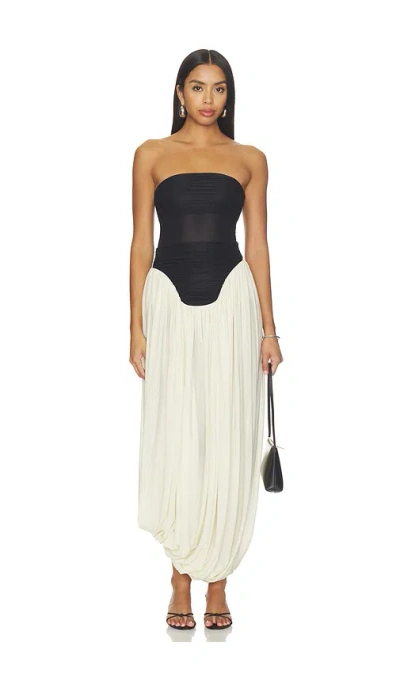 Maygel Coronel Lux Strapless Dress In Multi