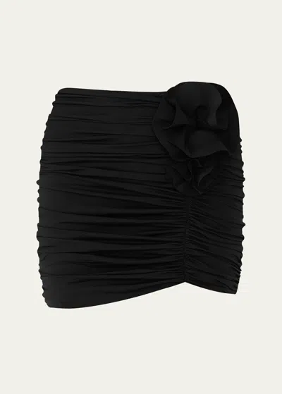 Maygel Coronel Margua Ruched Mini Skirt In Black