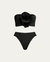 Maygel Coronel Melao Two-piece Swimsuit In Black