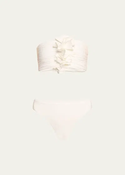 Maygel Coronel Melao Two-piece Swimsuit In White