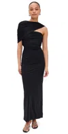 Maygel Coronel Mulett Dress Black In Black