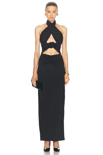 Maygel Coronel Mulett Dress In Black