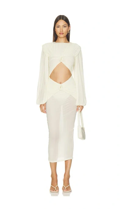 Maygel Coronel Nacar Dress In Neutral