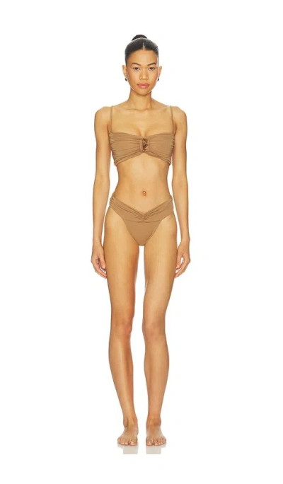 Maygel Coronel Nimys Bikini Set In Brown