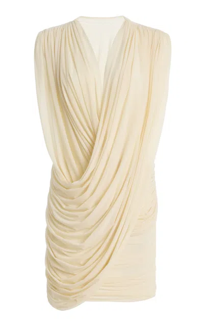 Maygel Coronel Numa Jersey Mini Dress In Ivory