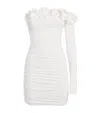 Maygel Coronel Off-the-shoulder Selvaggio Mini Dress In White
