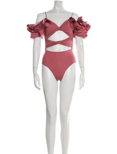 Pre-owned Maygel Coronel One-piece In Red