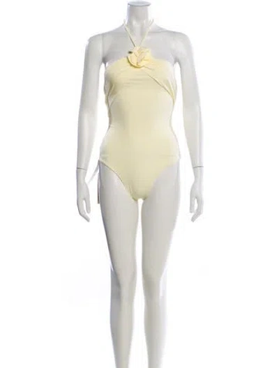 Pre-owned Maygel Coronel One-piece W/ Tags In Neutral