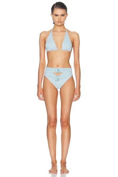 Maygel Coronel Pica Bikini Set In Blue