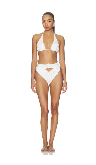 Maygel Coronel Pica Bikini Set In White