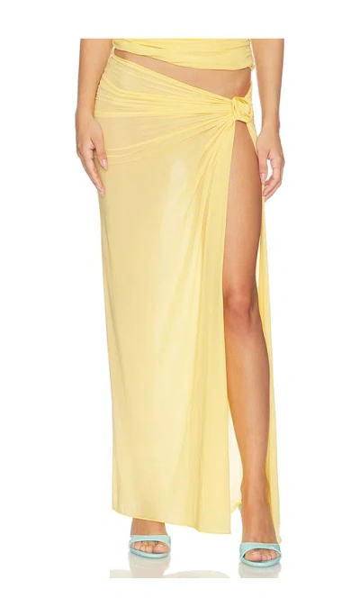 Maygel Coronel Pollera Skirt In Yellow