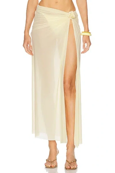 Maygel Coronel Pollera Skirt In White