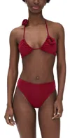 Maygel Coronel Quero Bikini Set Carmesi In Carmesi