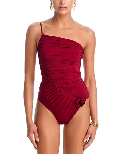 Maygel Coronel Salina One Piece Swimsuit In Burgundy