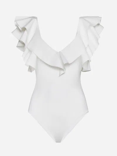 Maygel Coronel Santa One-piece Swimsuit In White