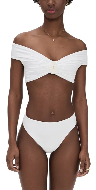 MAYGEL CORONEL SAUCO BIKINI SET OFF WHITE