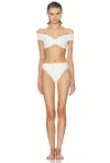 Maygel Coronel Sauco Bikini Set In White