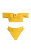 Maygel Coronel Sauco Bikini In Yellow