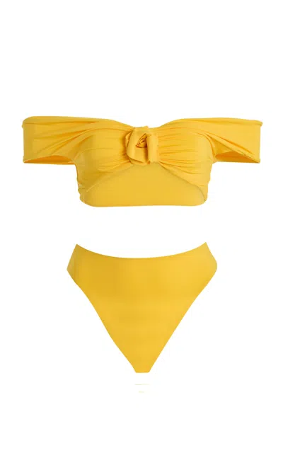 Maygel Coronel Sauco Bikini In Yellow