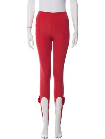 Pre-owned Maygel Coronel Skinny Leg Pants W/ Tags In Red
