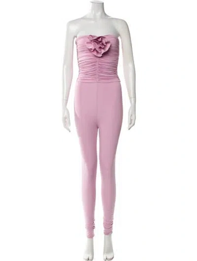 Pre-owned Maygel Coronel Strapless Jumpsuit W/ Tags In Purple