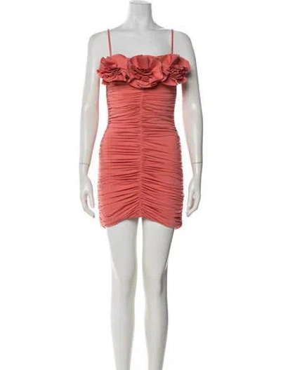 Pre-owned Maygel Coronel Strapless Mini Dress In Multi
