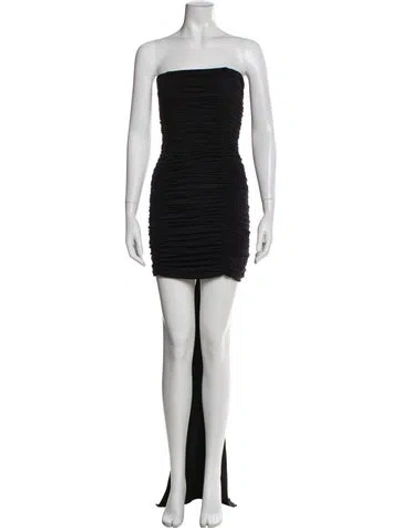 Pre-owned Maygel Coronel Strapless Mini Dress W/ Tags In Black
