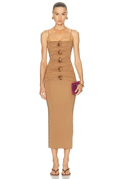 Maygel Coronel Susurro Dress In Brown