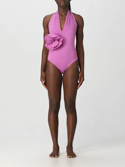 Maygel Coronel Swimsuit  Woman In Violet