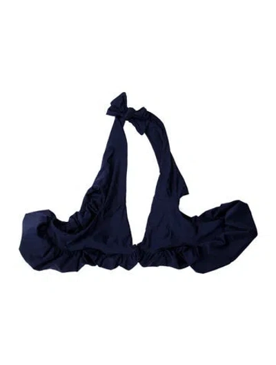 Pre-owned Maygel Coronel Top In Blue