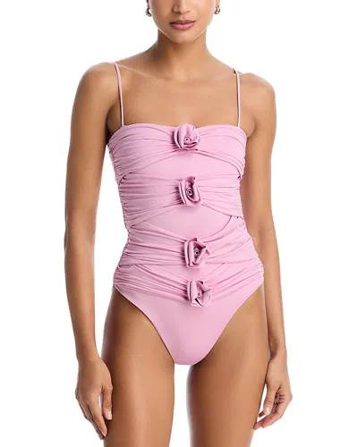 Maygel Coronel Torres One Piece Swimsuit In Pink