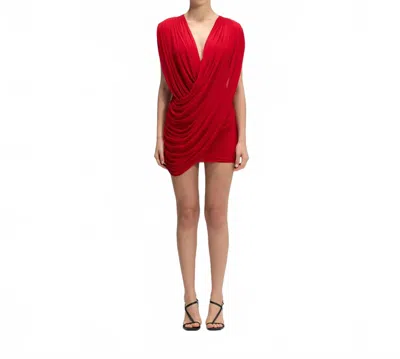 Maygel Coronel Velum Dress In Inferno In Red