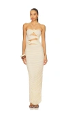 Maygel Coronel Veranera Dress In White