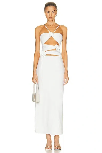 Maygel Coronel Veranera Dress In White