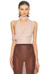 Maygel Coronel Verve One Piece Bodysuit In Brown