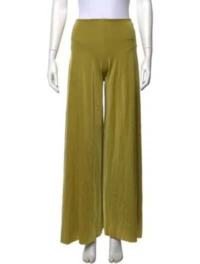 Pre-owned Maygel Coronel Wide Leg Pants W/ Tags In Green