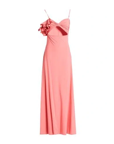 Maygel Coronel Woman Maxi Dress Salmon Pink Size Onesize Polyamide, Elastane
