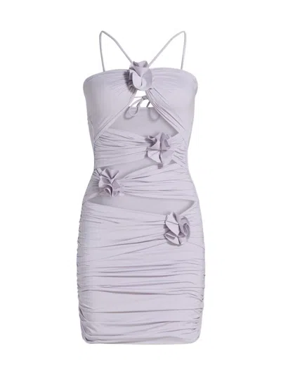 Maygel Coronel Women's Coari Floral Appliqué Cut-out Minidress In Pink