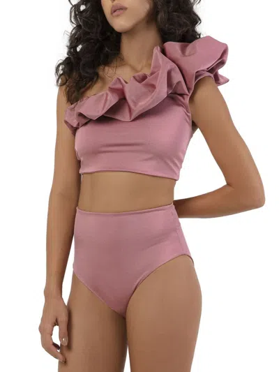 Maygel Coronel Women's Merly Ruffle Bikini Set In Pink