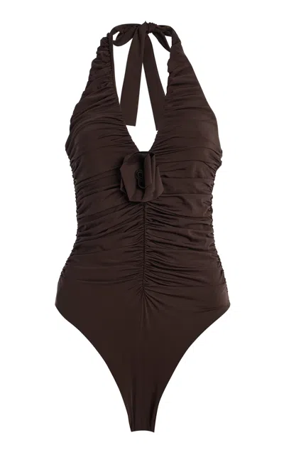Maygel Coronel Yojaira One-piece Swimsuit In Brown
