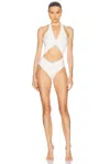 Maygel Coronel Zaguan Swimsuit In Off White