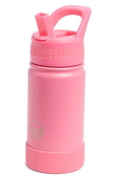 Mayim By West & Fifth Kids' 14oz. Stainless Steel Water Bottle In Pink