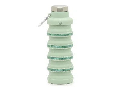 Mayim Collapsible 17oz. Checkered Print Water Bottle In Green