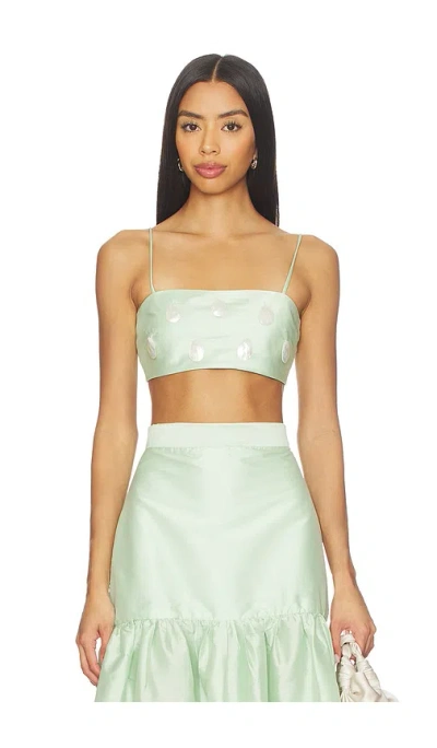Mayle Vasquez Coral Top In Green