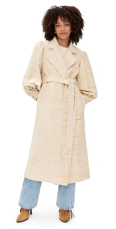 Maylé Vásquez Caribeno Silk Coat Natural In Neutral