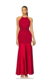 Maylé Vásquez Fluvial Long Dress In Red