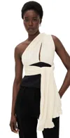 Maylé Vásquez Mao Top Off White & Black