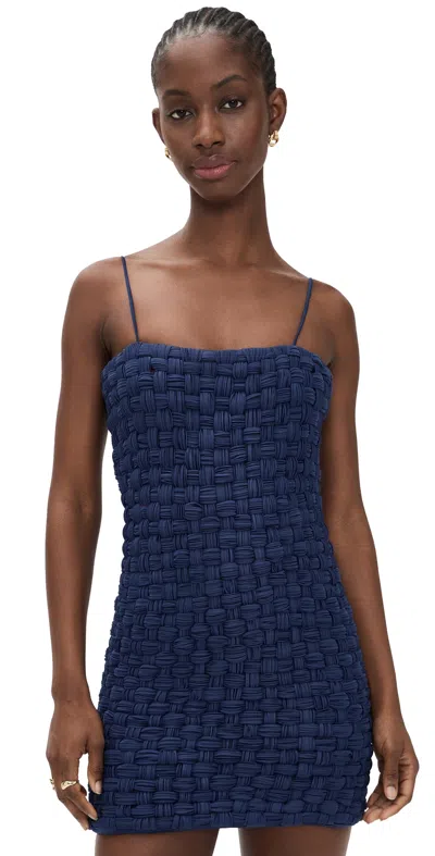 Maylé Vásquez Mar Azul Mini Dress Midnight Blue In Multi